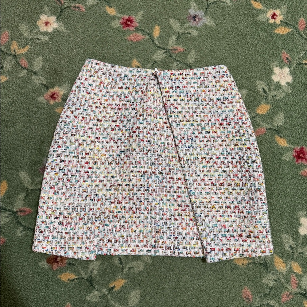 Lovers + Friends Colorful Tweed Pencil Skirt